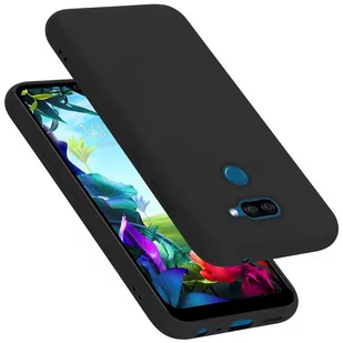 Pokrowiec Do LG K40S Etui w LIQUID CZARNY TPU Silikon Case Cover Obudowa Ochronny Cadorabo - Etui i futerały do telefonów - miniaturka - grafika 1