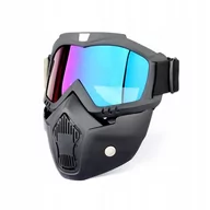 Gogle i okulary motocyklowe - MASKA Airsoft MOTOCYKL Snowboard CROSS GOGLE Laser - miniaturka - grafika 1