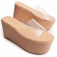 Moda i Uroda OUTLET - Montevita Sanda? Na Platformie Platero Be?owy - miniaturka - grafika 1