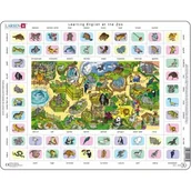 Puzzle - Puzzle 70 el. ramkowe maxi Learning English at the Zoo Larsen - miniaturka - grafika 1