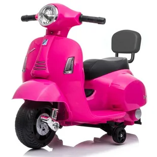 Motorek elektryczny SUN BABY Scooter Vespa z oparciem Fuksja - Pojazdy elektryczne dla dzieci - miniaturka - grafika 1