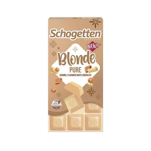 Schogetten Blonde Pure biała czekolada z karmelem 100 g - Słodkie kremy i masła - miniaturka - grafika 1