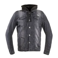 Odzież motocyklowa - W-TEC Męska jeansowa letnia kurtka motocyklowa W-TEC Kafec z kapturem, Czarny, 5XL 23140-5XL - miniaturka - grafika 1