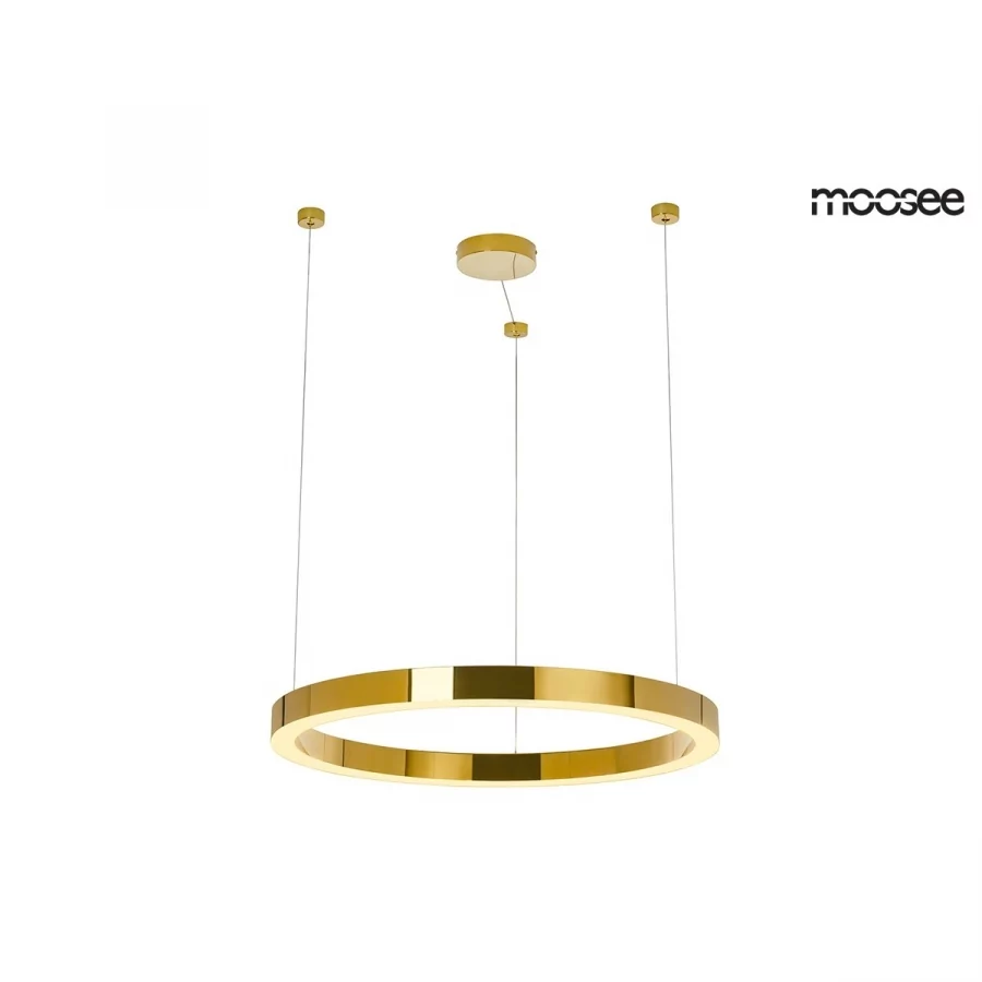 MOOSEE lampa wisząca RING LUXURY 70  złota - LED, chromowane złoto kod: MSE010100170