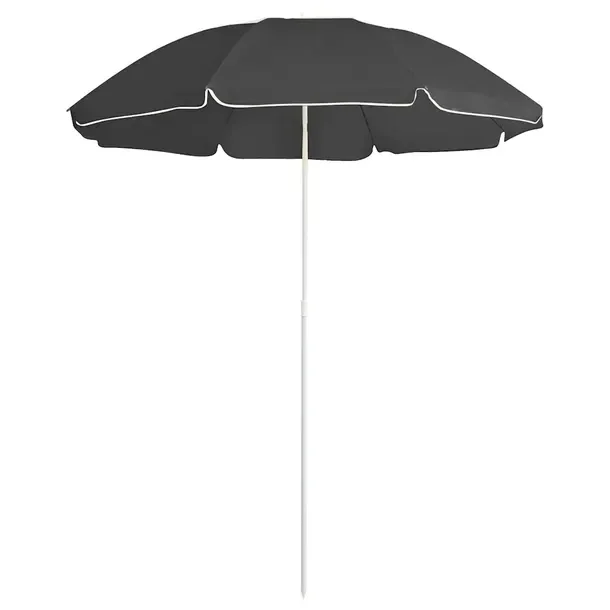 Modny parasol ogrodowy antracytowy 176,5 x 200 cm z regulacją wysokości