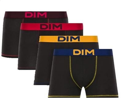 DIM Majtki Bokserki męskie czarne rozmiar S