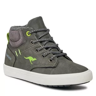 Trzewiki KangaRoos Kavu 18769 000 2014 Grey/Lime - Buty dla dziewczynek - miniaturka - grafika 1