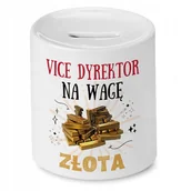 Skarbonki - Dla Vice Dyrektora Skarbonka na Urodziny Prezent z Nadrukiem ze Zdjęciem + Opakowanie na prezent (wzór 02) - miniaturka - grafika 1