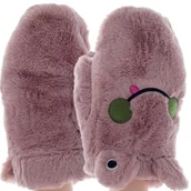 Rękawiczki - ZIMOWE RĘKAWICZKI NIEZGUBKI NA SZNURKU - miniaturka - grafika 1