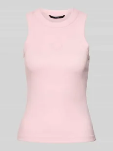 Top o kroju slim fit z mieszanki bawełny model ‘SMILE CAISA’ - Koszulki i topy damskie - miniaturka - grafika 1