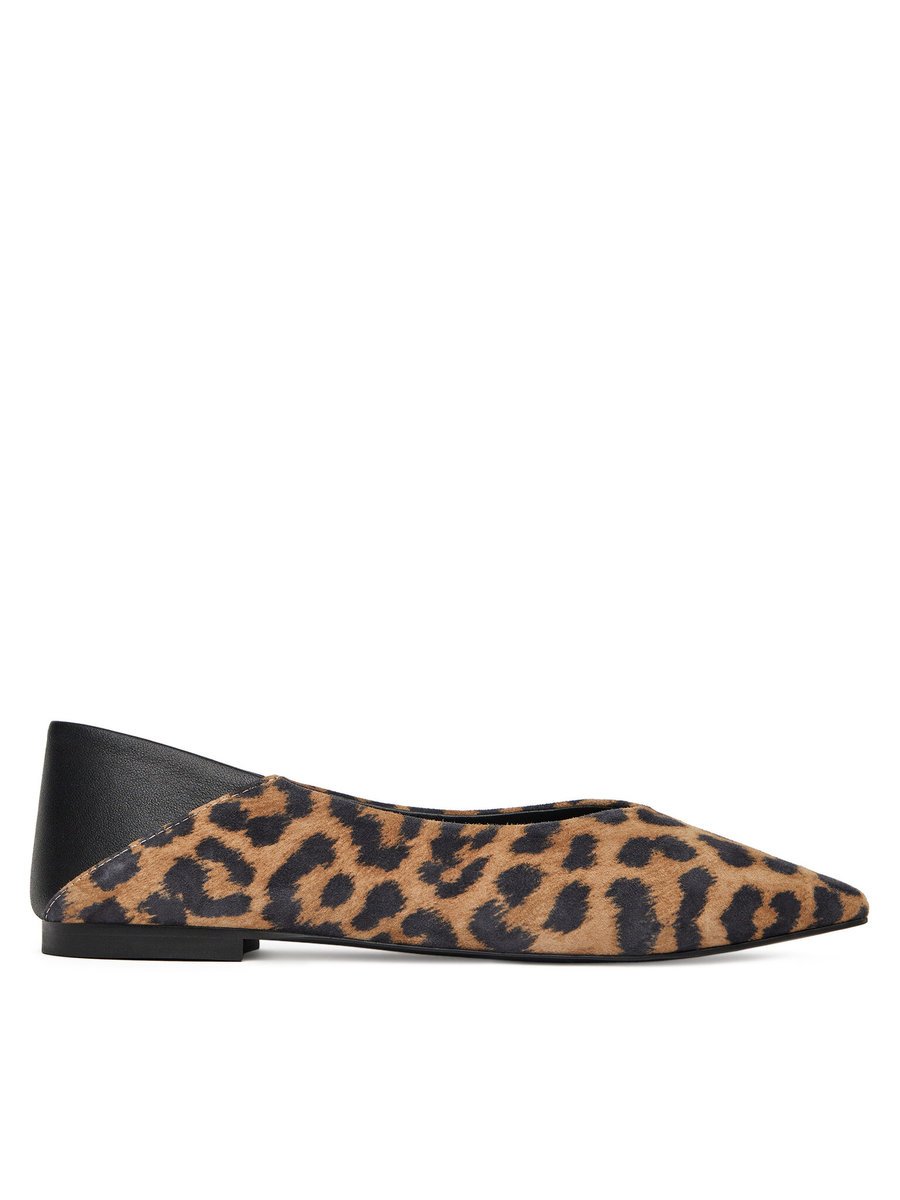 Badura Baleriny Damskie Brązowy, Czarny Badura-GEA-V1521-06-1 Czarny Camel