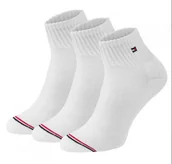 Skarpetki męskie - Tommy Hilfiger skarpetki białe wysokie bawełna ATV384 L - miniaturka - grafika 1