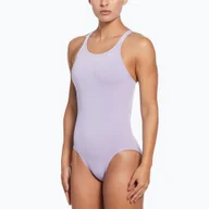 Stroje kąpielowe - Strój pływacki jednoczęściowy damski Nike Hydrastrong Solid Fastback - miniaturka - grafika 1