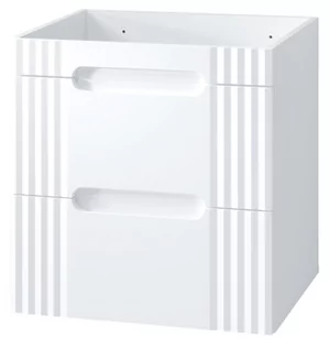 Biała Szafka pod umywalkę 60 cm WISZĄCA FIJI - Szafki łazienkowe - miniaturka - grafika 1
