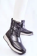 Śniegowce damskie - Damskie Śniegowce Big Star KK274391 Ciemnoszare-40 - miniaturka - grafika 1