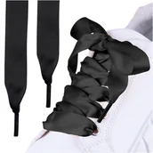 Akcesoria obuwnicze - Wytrzymałe sznurówki do butów sznurowadła czarne wstążki 120 cm SULPO - miniaturka - grafika 1