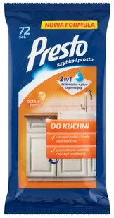 Presto Ściereczki nawilżane do czyszczenia kuchni 72 szt. (51688406) - Inne artykuły czyszczące - miniaturka - grafika 1