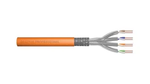 Assmann Kabel teleinformatyczny S/FTP kat.7 LSZH drut pomarańczowy B2ca DK-1745-VH-5 500m DK-1745-VH-5 - Kable miedziane - miniaturka - grafika 1