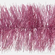 Ozdoby bożonarodzeniowe - Łańcuch choinkowy cienko cięty 10 x 300 cm różowy - miniaturka - grafika 1