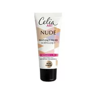Podkłady do twarzy - Celia Art Nude matujący fluid korygujący 04 Słoneczny - miniaturka - grafika 1