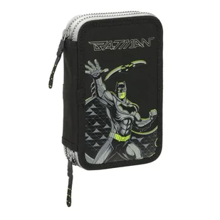 Piórnik Podwójny Batman Game over Czarny 12.5 x 19.5 x 4 cm Piórnik Podwójny 29 Części - Piórniki - miniaturka - grafika 1