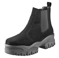 Botki damskie - botki damskie ALTERCORE czarne (FLORA MICROFIBRA BLACK)-41 - miniaturka - grafika 1