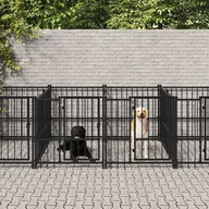 Budy dla psów - Lumarko Kojec zewnętrzny dla psa, stalowy, 13,14 m²! - miniaturka - grafika 1