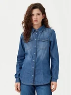 Koszule damskie - ONLY Koszula jeansowa Alexa 15315185 Niebieski Regular Fit - miniaturka - grafika 1