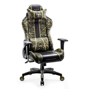Diablo Chairs X-One 2.0 Kids Size Legion (czarno-zielony) - Fotele gamingowe - miniaturka - grafika 1