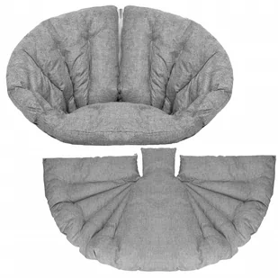 Poduszka na huśtawkę bocianie gniazdo szara - Poduszki ogrodowe - miniaturka - grafika 1