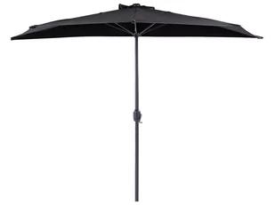 Parasol Ogrodowy Półokrągły 270 Cm Czarny Galati - Parasole ogrodowe - miniaturka - grafika 1