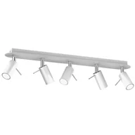 Lampy ścienne - Milagro Lampa sufitowa PRESTON WHITE/CHROME 5x mini GU10 MLP7617 - miniaturka - grafika 1