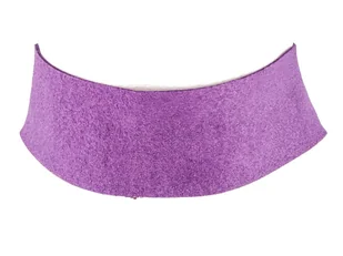 CHOKER NASZYJNIK sznurowany FIOLETOWY szeroki - Naszyjniki - miniaturka - grafika 1