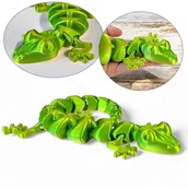 Figurki dekoracyjne - Figurka dekoracyjna 29 cm RUCHOMA jaszczurka 3D lizard Dzień dziecka - miniaturka - grafika 1