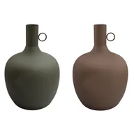 Wazony i flakony - Wazon DKD Home Decor Aluminium Miejska (27 x 27 x 43 cm) (2 Sztuk) - miniaturka - grafika 1
