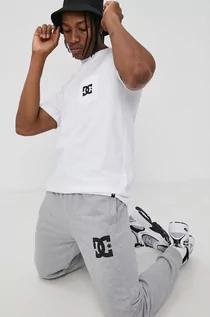 Koszulki męskie - DC T-shirt bawełniany kolor biały z nadrukiem - grafika 1