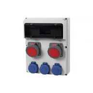 Bezpieczniki elektryczne - Rozdzielnica 13S Femo 2x32A 5p, 3x230V IP65 13M - miniaturka - grafika 1