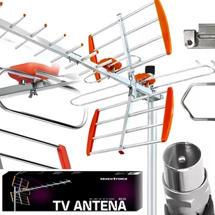 Zewnętrzna Antena TV Naziemnej Kierunkowa DVB-T2 MUX Filtr LTE 32db JAKOŚĆ AH-11 - Anteny TV - miniaturka - grafika 1