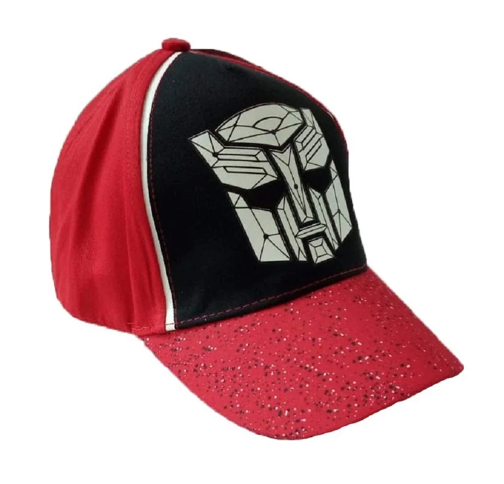 Transformers czapka z daszkiem dla dzieci, chłopców, z logo Transformers, czerwony, 52