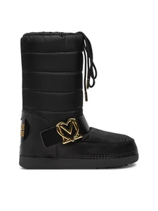 LOVE MOSCHINO Śniegowce JA24052G1LISB00B Czarny - Śniegowce damskie - miniaturka - grafika 1