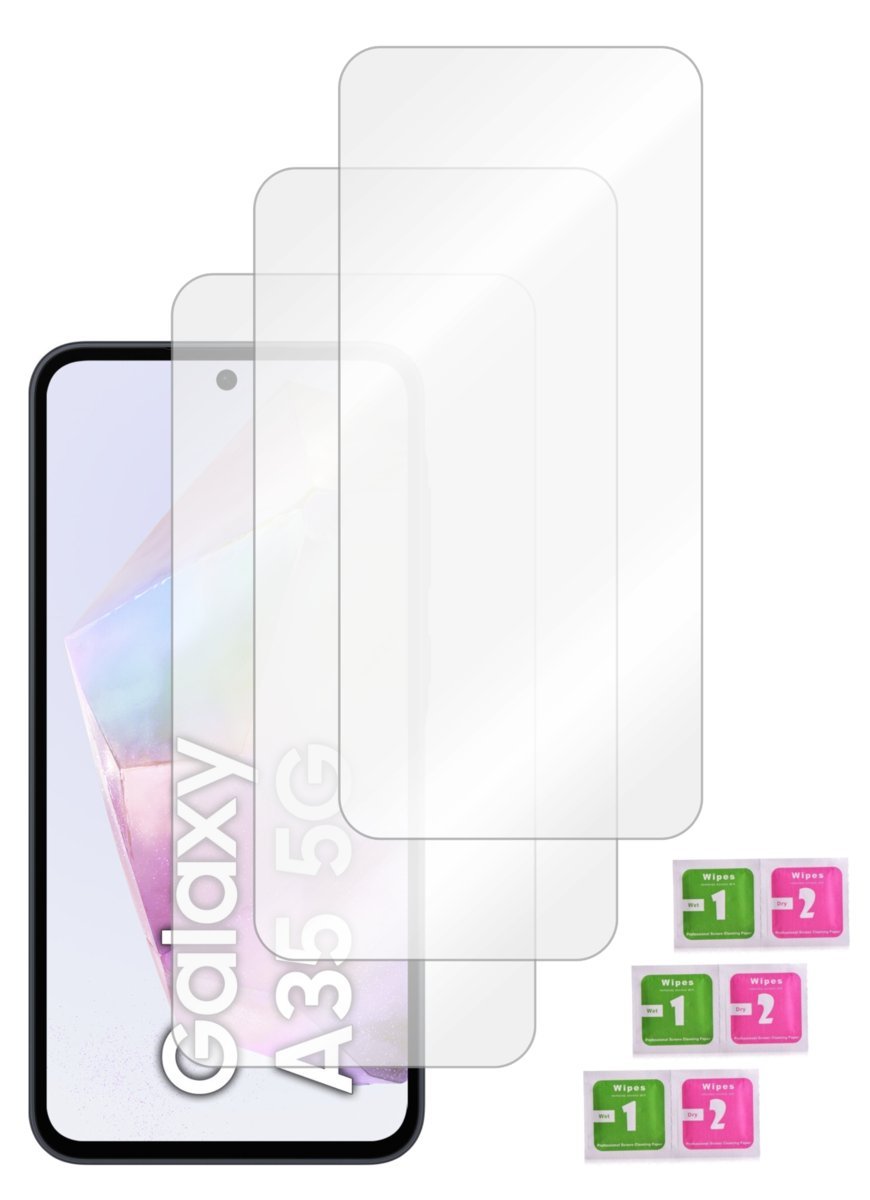 Szkło ochronne do SAMSUNG GALAXY A35 hartowane 0,33mm na ekran 9H 3 sztuki