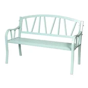 Ławki ogrodowe - Ławka metalowa jasnozielona - miniaturka - grafika 1