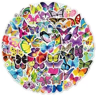 Zabawki kreatywne - Naklejki Motylki Motyl Zestaw 50 szt - miniaturka - grafika 1