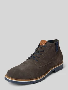 Buty sznurowane ze skóry model ‘Caj’ - Półbuty męskie - miniaturka - grafika 1