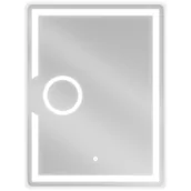 Lustra - Mexen Onyx lustro łazienkowe podświetlane z lusterkiem kosmetycznym 60 x 80 cm, LED 6000K, antypara - miniaturka - grafika 1