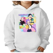 Bluzy dla dziewczynek - BLUZA DZIECIĘCA K-POPOWE ŁOWCZYNIE DEMONÓW HUNTRIX 134-140 Z KAPTUREM - miniaturka - grafika 1
