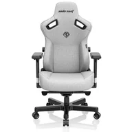 Fotele gamingowe - Anda Seat Kaiser 3 L Gamingowy do 150kg Tkanina Szary - miniaturka - grafika 1