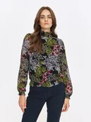Bluzki damskie - Bluzka w kwiatowy wzór - miniaturka - grafika 1