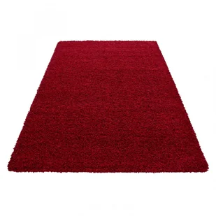 Dywan Shaggy Czerwony 60x110 cm - Dywany - miniaturka - grafika 1