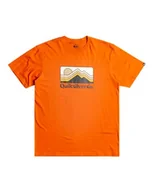 Koszulki męskie - Quiksilver Koszulka z krótkim rękawem męska QS Gradient Mountains SS XS brązowa - miniaturka - grafika 1